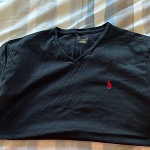 Polo Ralph Lauren Black Polo Tee. Size L